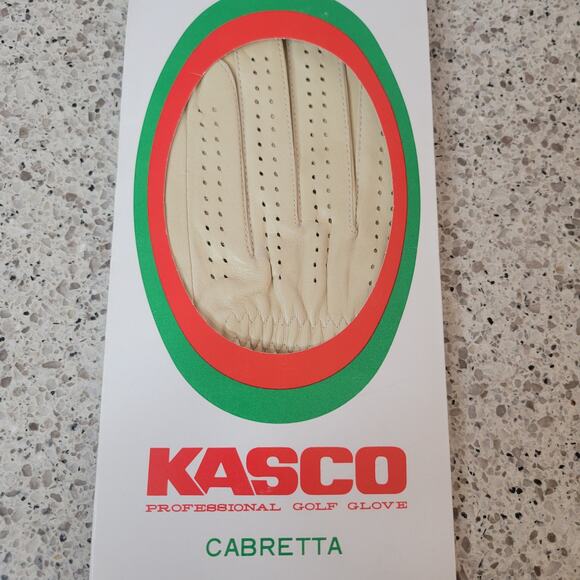 VTG Kasco Cabretta Ladies Leather Professional Golf Glove Walnut Creek Left sz L - Picture 4 of 12